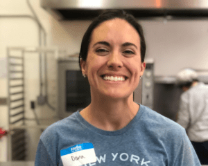 Dana Hammond smiling at the Second Chance Foods Kitchen