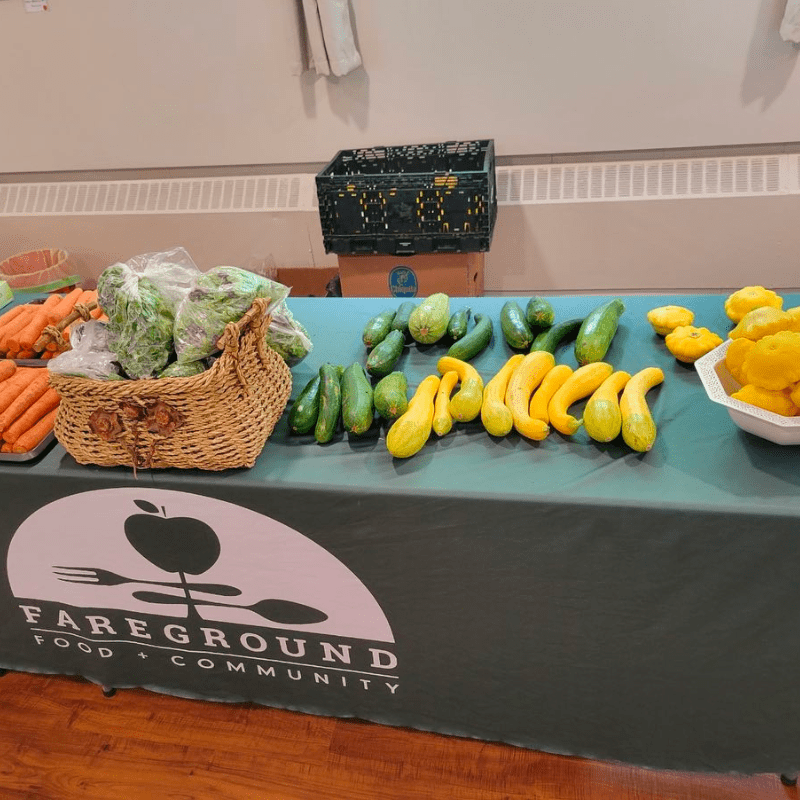 Fareground Food Table