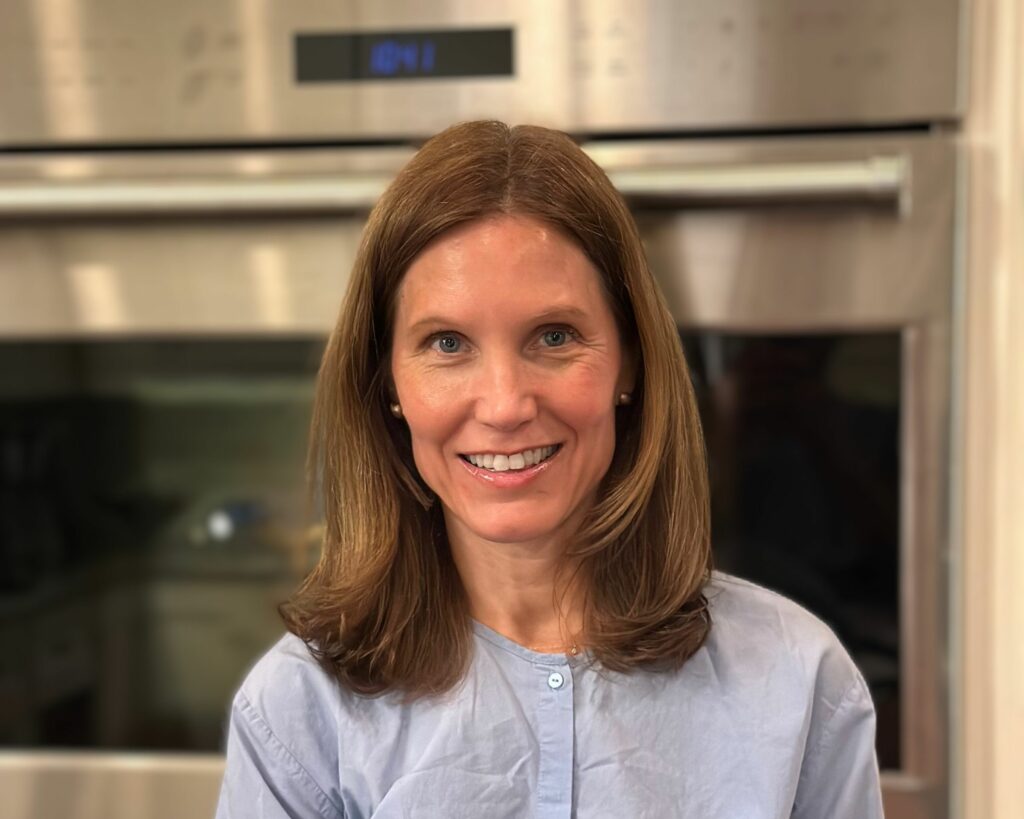 Women in front of oven