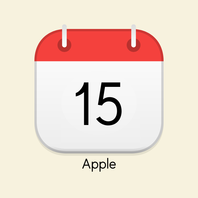 apple calendar icon
